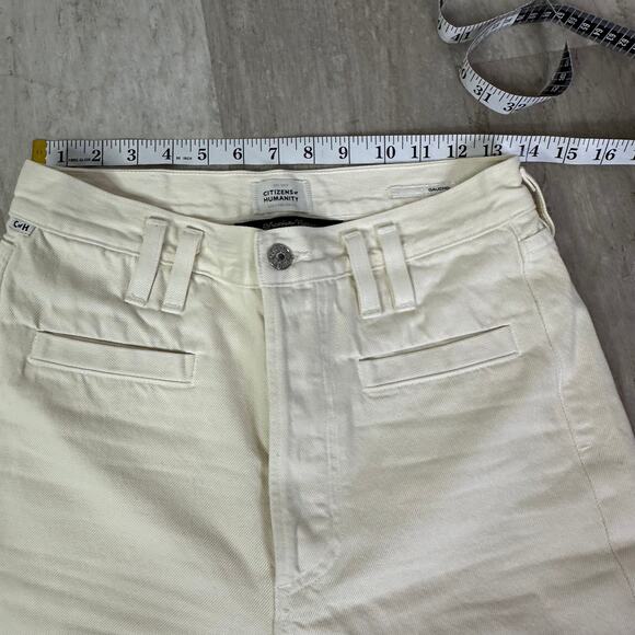 Citizens of Humanity Gaucho wide leg Jeans in Marzipan Size 25 - Picture 5 of 11